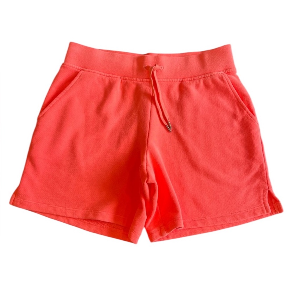 Talbots Neon Orange Jersey Shorts XS | 6” Inseam Pull-On Drawstring
